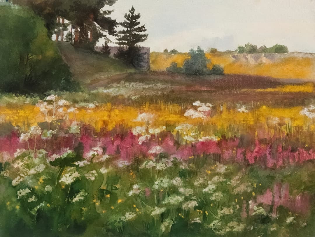 100 days of watercolour florals